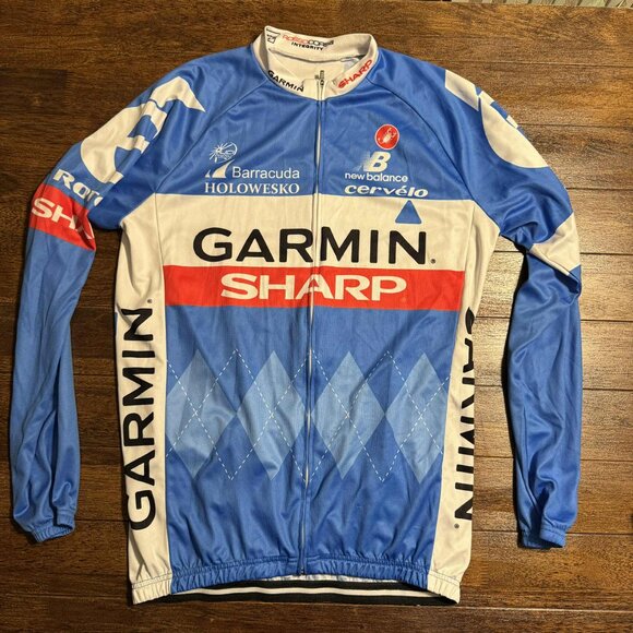Castelli Garmin Sharp Long Sleeve Cycling Jersey Size XL RARE Long Sleeve - Picture 1 of 16